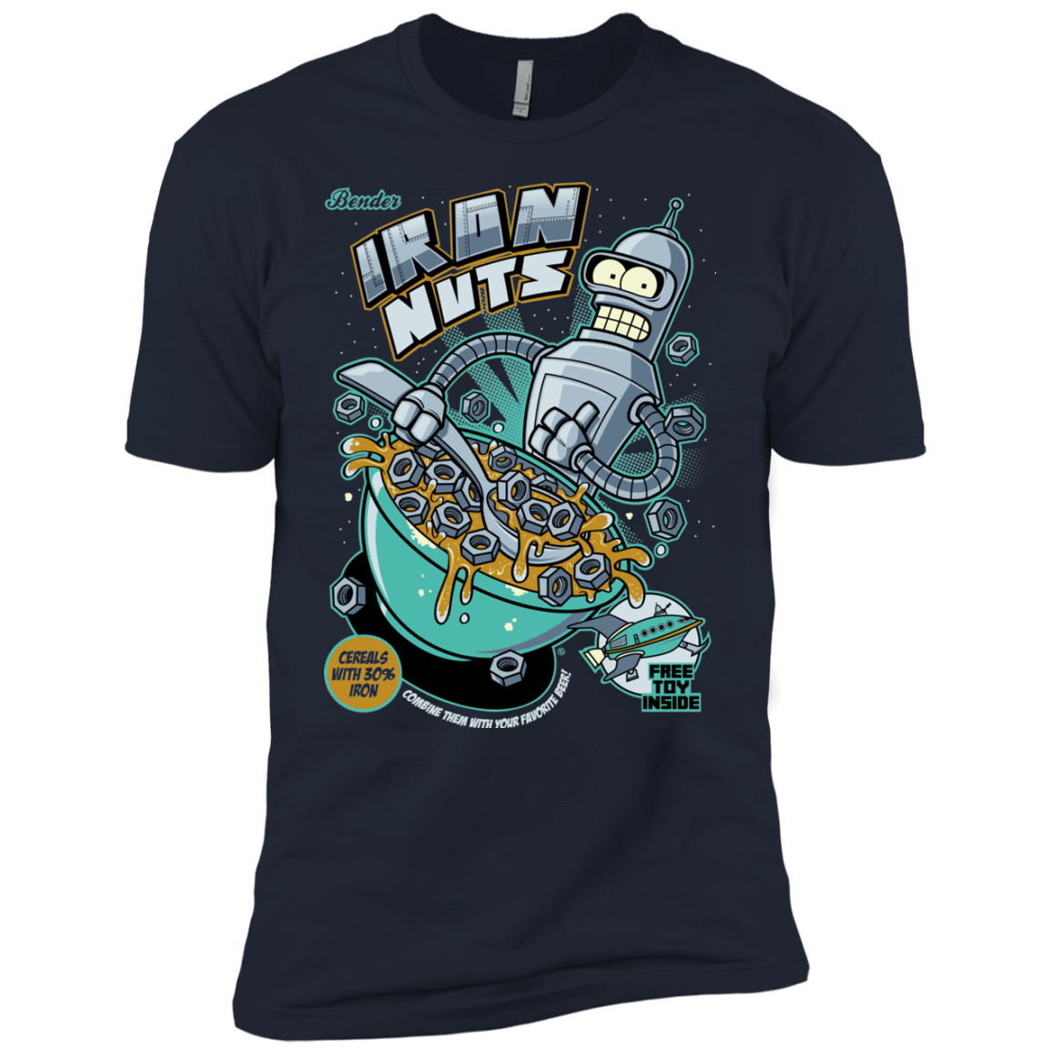 T-Shirts Midnight Navy / YXS Iron Nuts Boys Premium T-Shirt