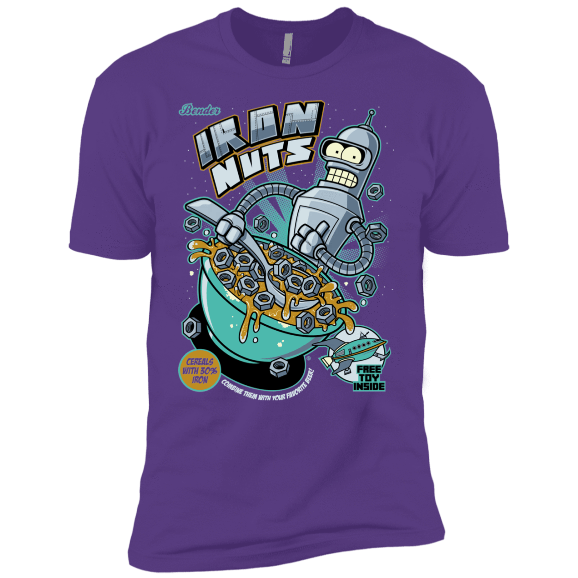 T-Shirts Purple Rush / YXS Iron Nuts Boys Premium T-Shirt