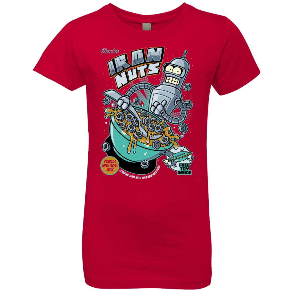 T-Shirts Red / YXS Iron Nuts Girls Premium T-Shirt