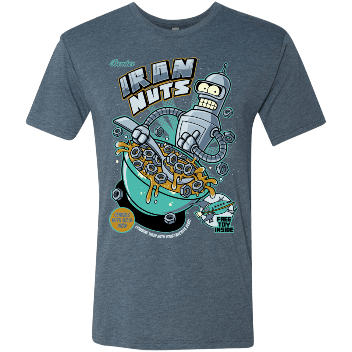T-Shirts Indigo / S Iron Nuts Men's Triblend T-Shirt