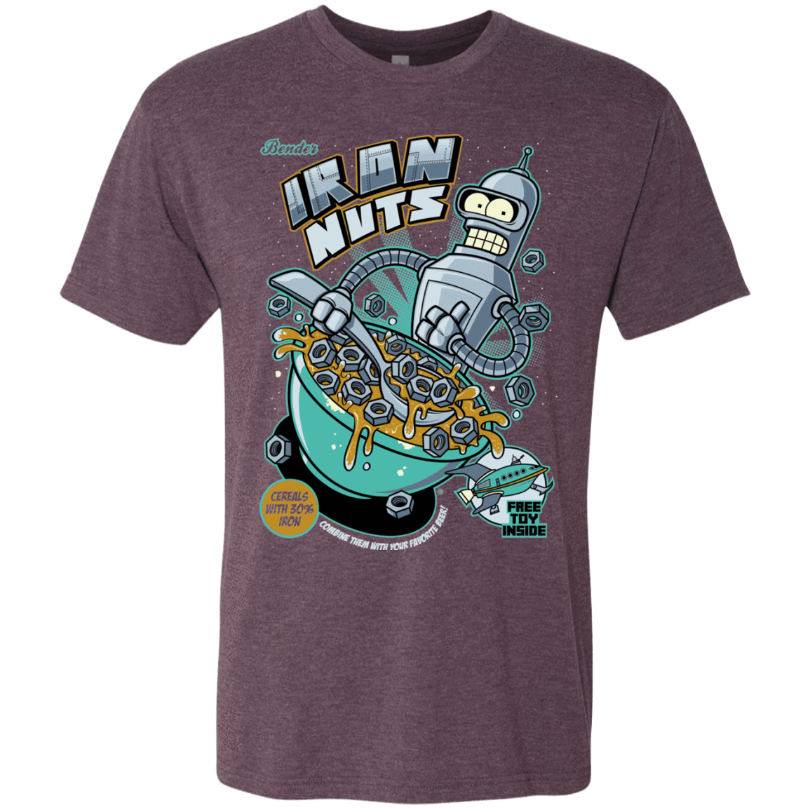 T-Shirts Vintage Purple / S Iron Nuts Men's Triblend T-Shirt