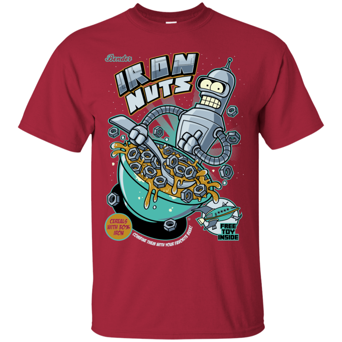 T-Shirts Cardinal / S Iron Nuts T-Shirt