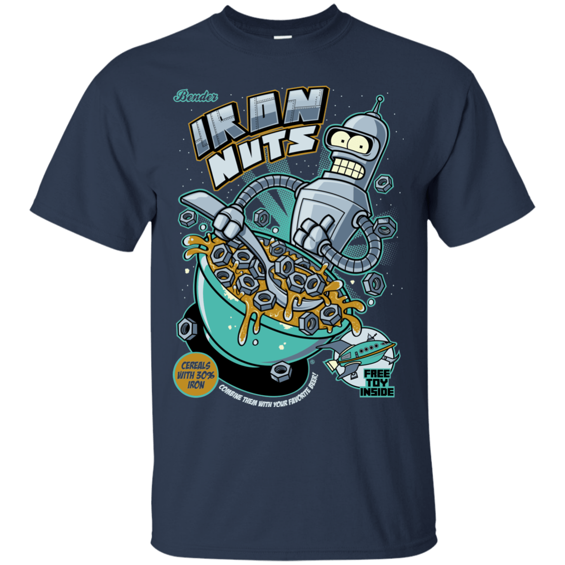 T-Shirts Navy / S Iron Nuts T-Shirt