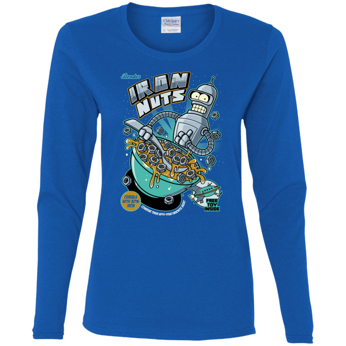 T-Shirts Royal / S Iron Nuts Women's Long Sleeve T-Shirt