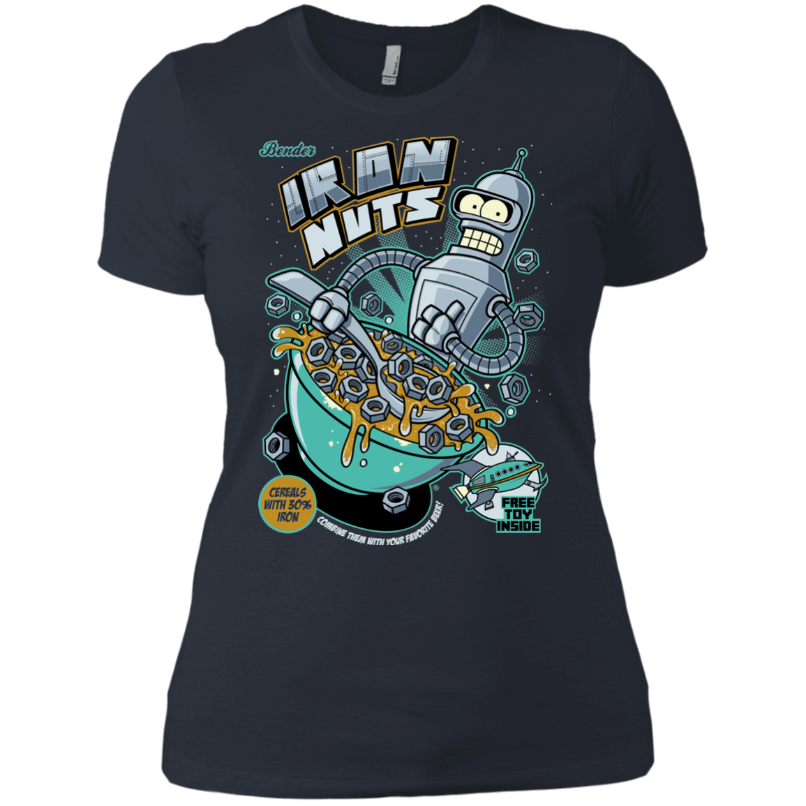 T-Shirts Indigo / X-Small Iron Nuts Women's Premium T-Shirt