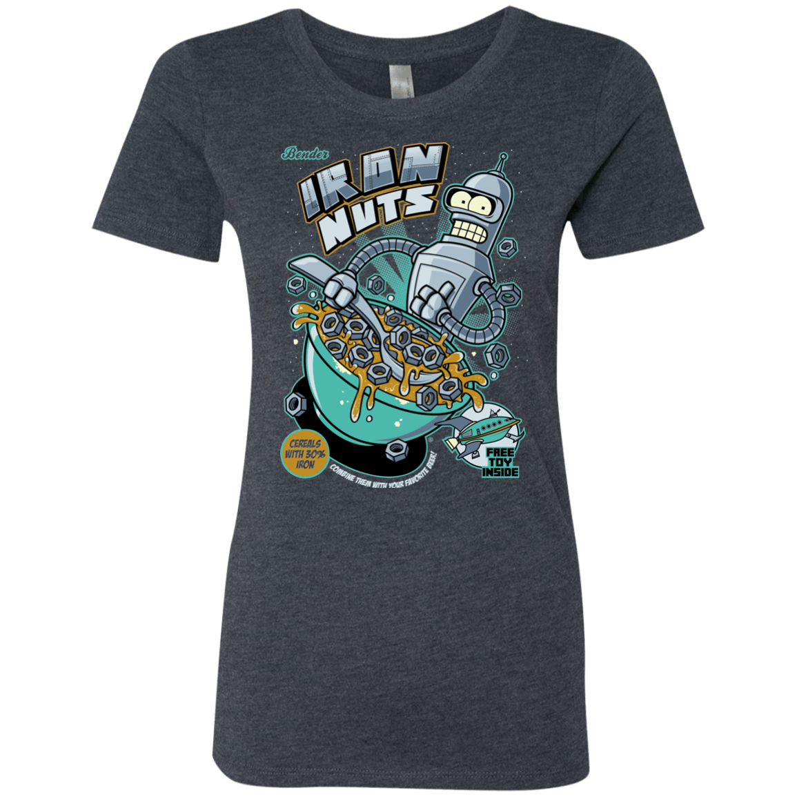 T-Shirts Vintage Navy / S Iron Nuts Women's Triblend T-Shirt