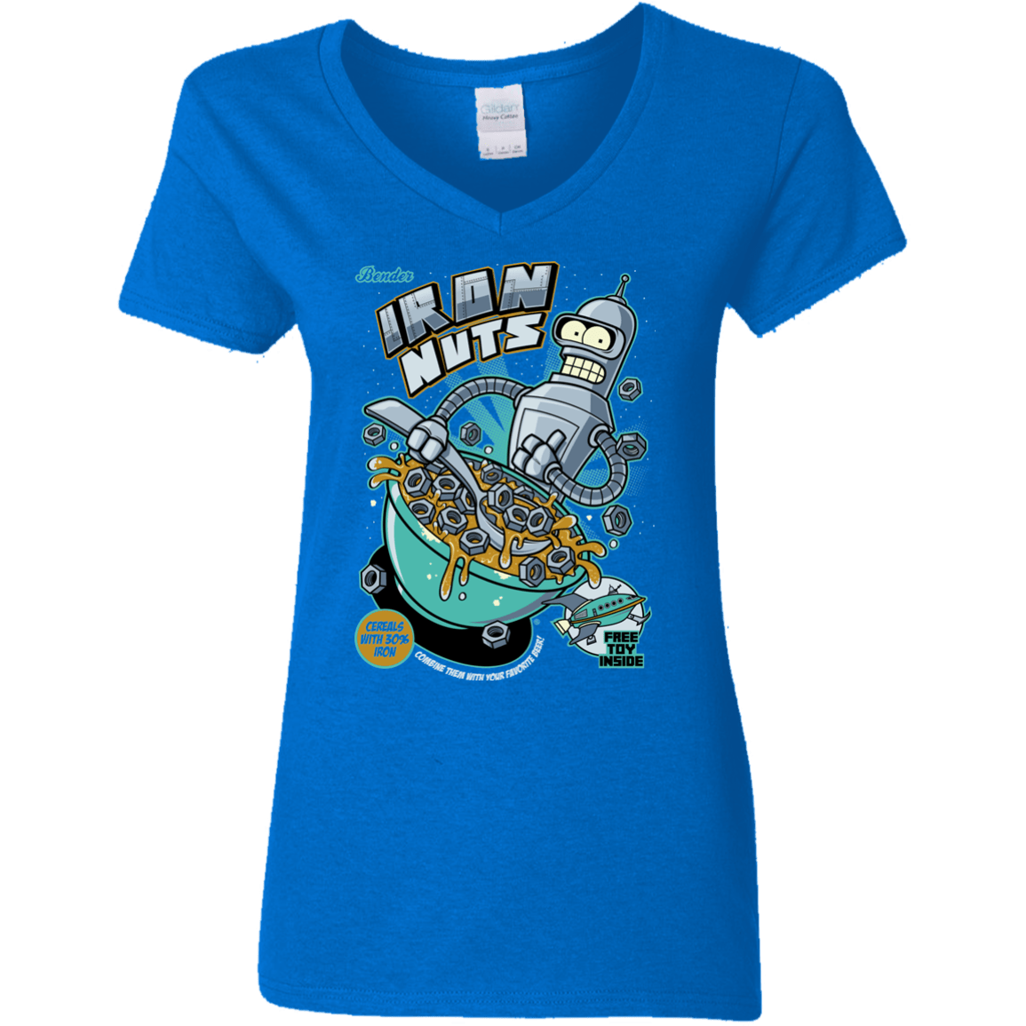 T-Shirts Royal / S Iron Nuts Women's V-Neck T-Shirt