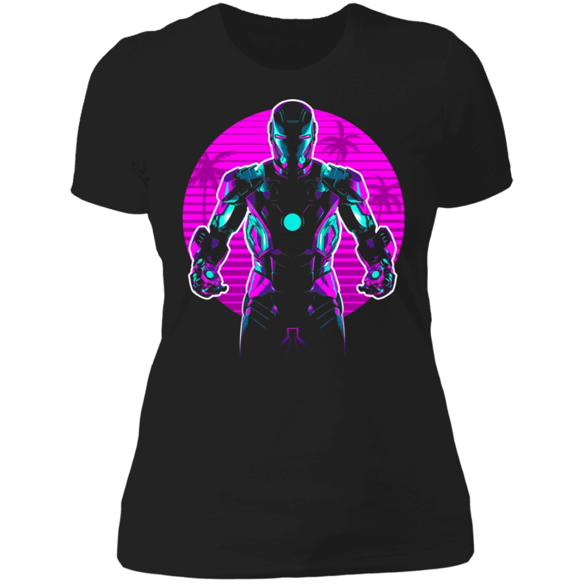 T-Shirts Black / X-Small Iron Retro Women's Premium T-Shirt