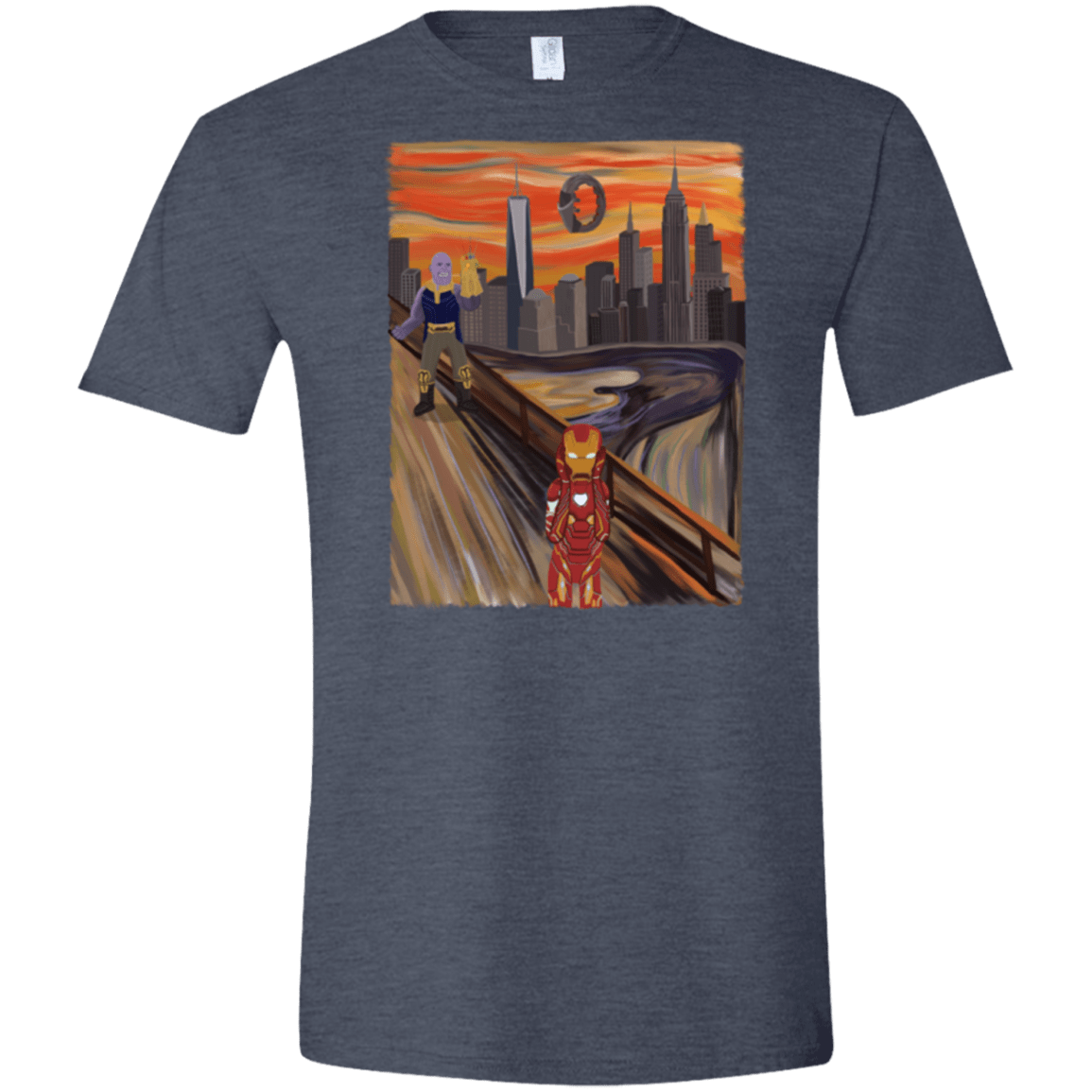 T-Shirts Heather Navy / S Iron Scream Men's Semi-Fitted Softstyle