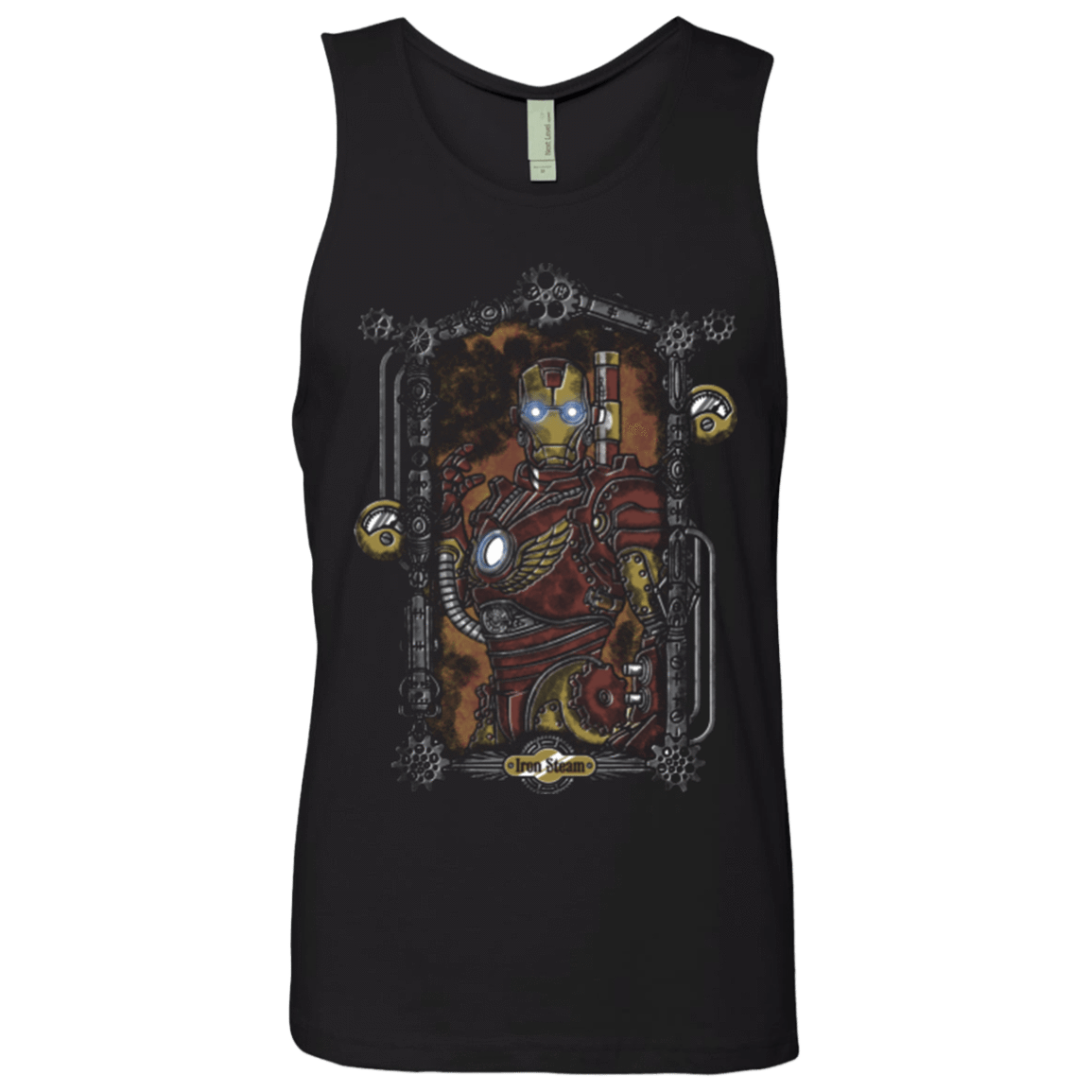 T-Shirts Black / Small Iron Steam Men's Premium Tank Top