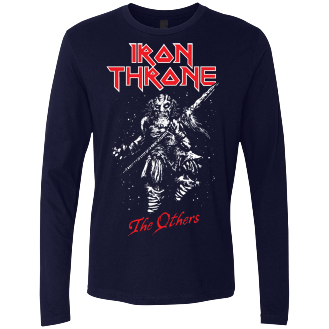 T-Shirts Midnight Navy / Small Iron Throne Men's Premium Long Sleeve
