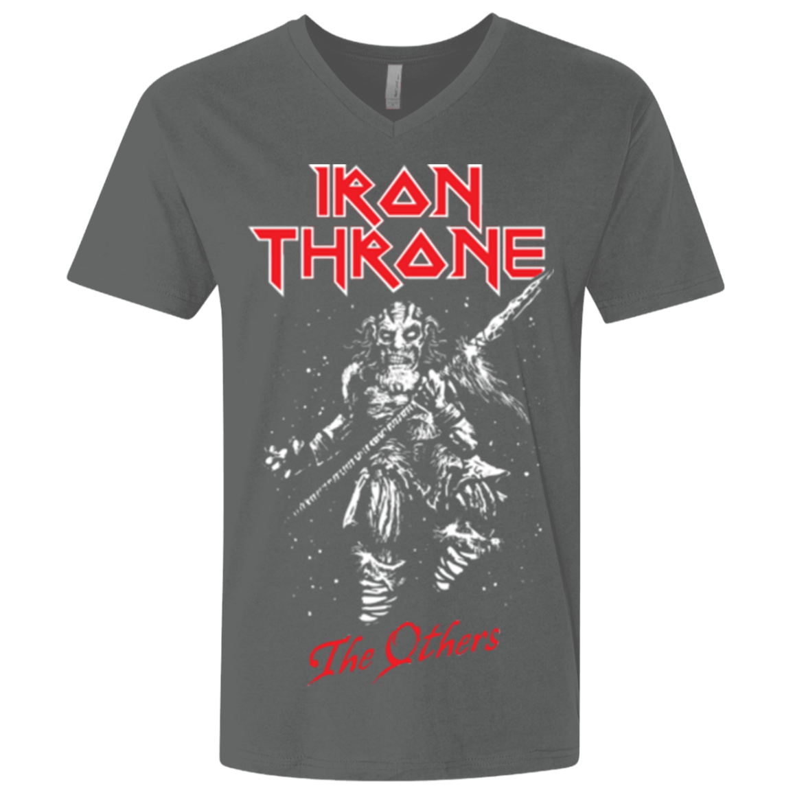 T-Shirts Heavy Metal / X-Small Iron Throne Men's Premium V-Neck