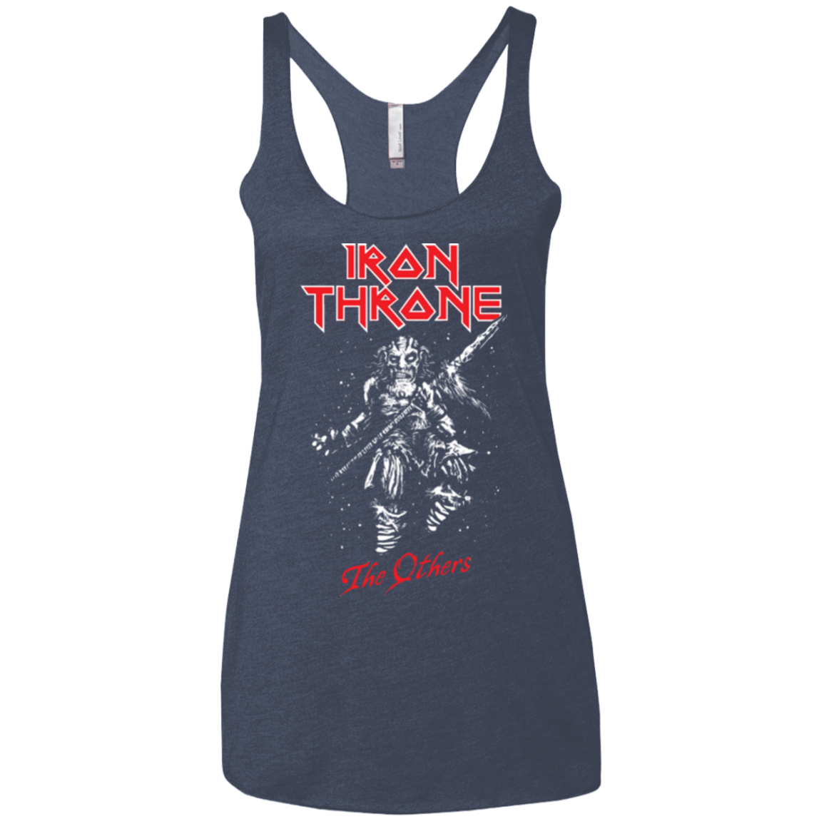 T-Shirts Vintage Navy / X-Small Iron Throne Women's Triblend Racerback Tank
