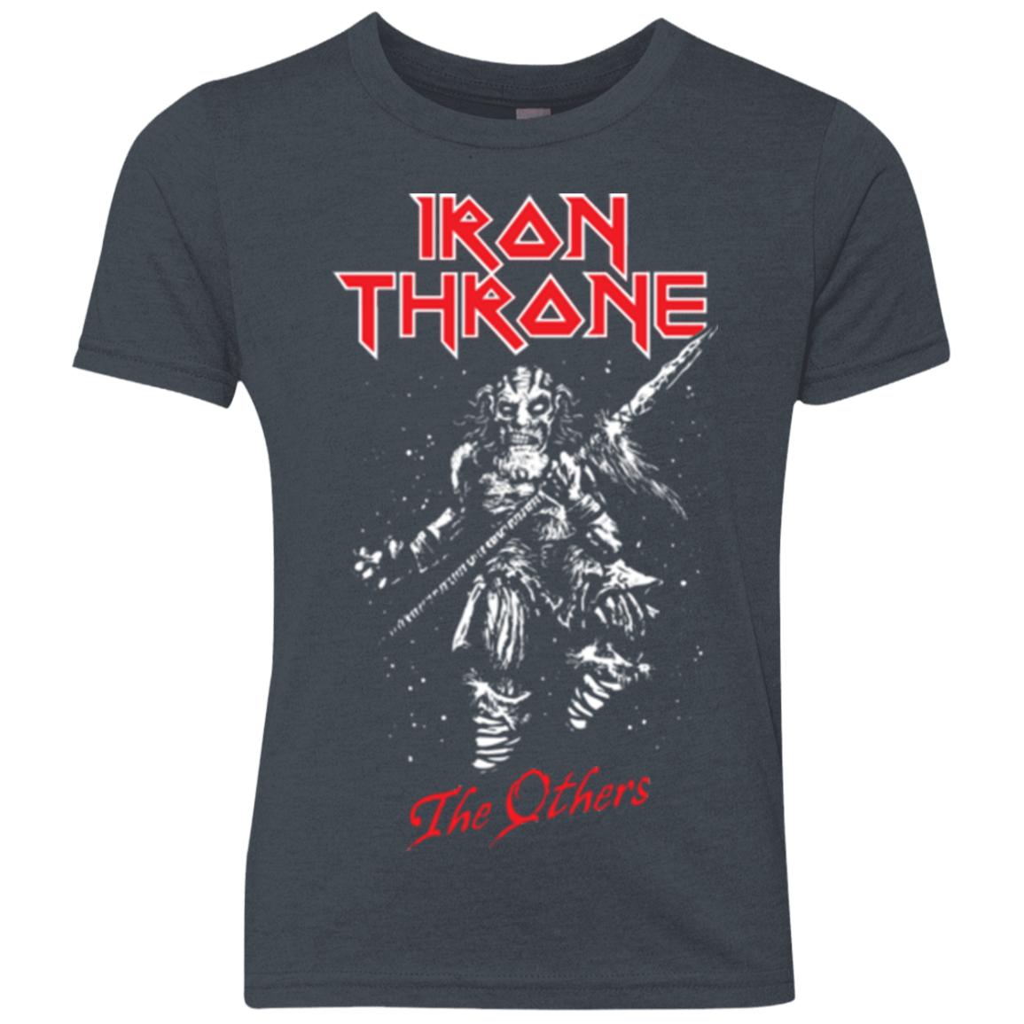 T-Shirts Vintage Navy / YXS Iron Throne Youth Triblend T-Shirt