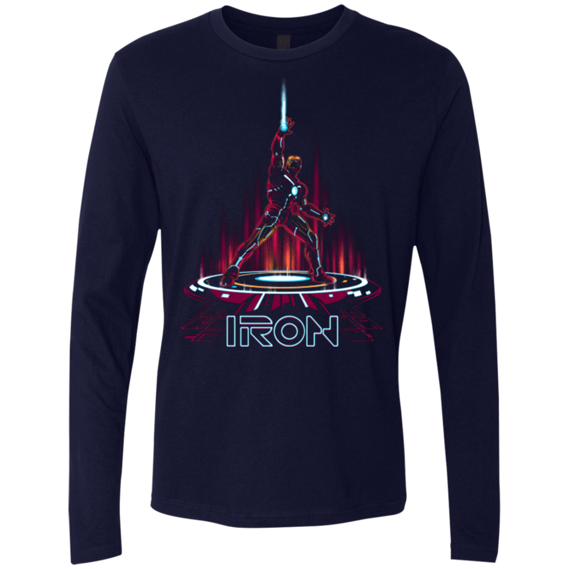 T-Shirts Midnight Navy / Small IRON TRON Men's Premium Long Sleeve