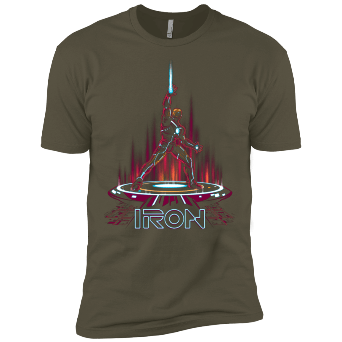 T-Shirts Military Green / X-Small IRON TRON Men's Premium T-Shirt
