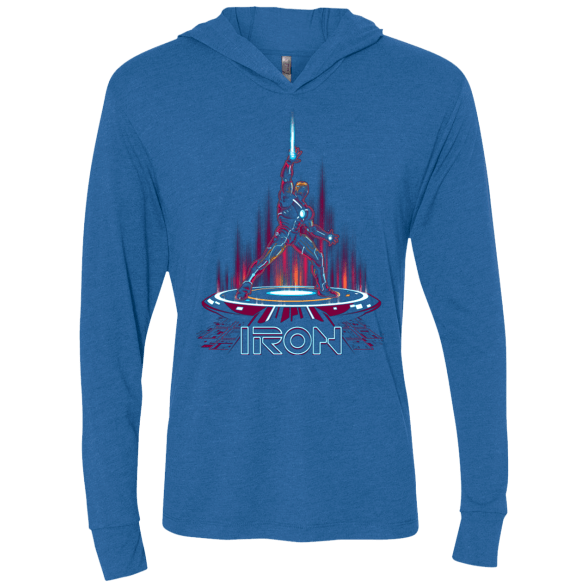 T-Shirts Vintage Royal / X-Small IRON TRON Triblend Long Sleeve Hoodie Tee