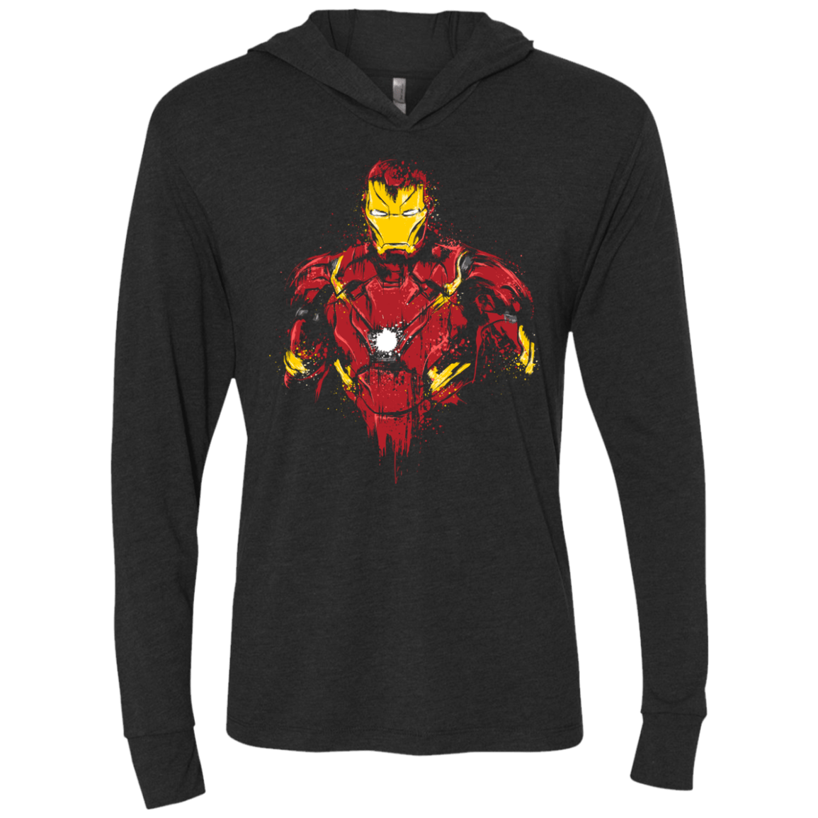 T-Shirts Vintage Black / X-Small Iron Warrior Triblend Long Sleeve Hoodie Tee