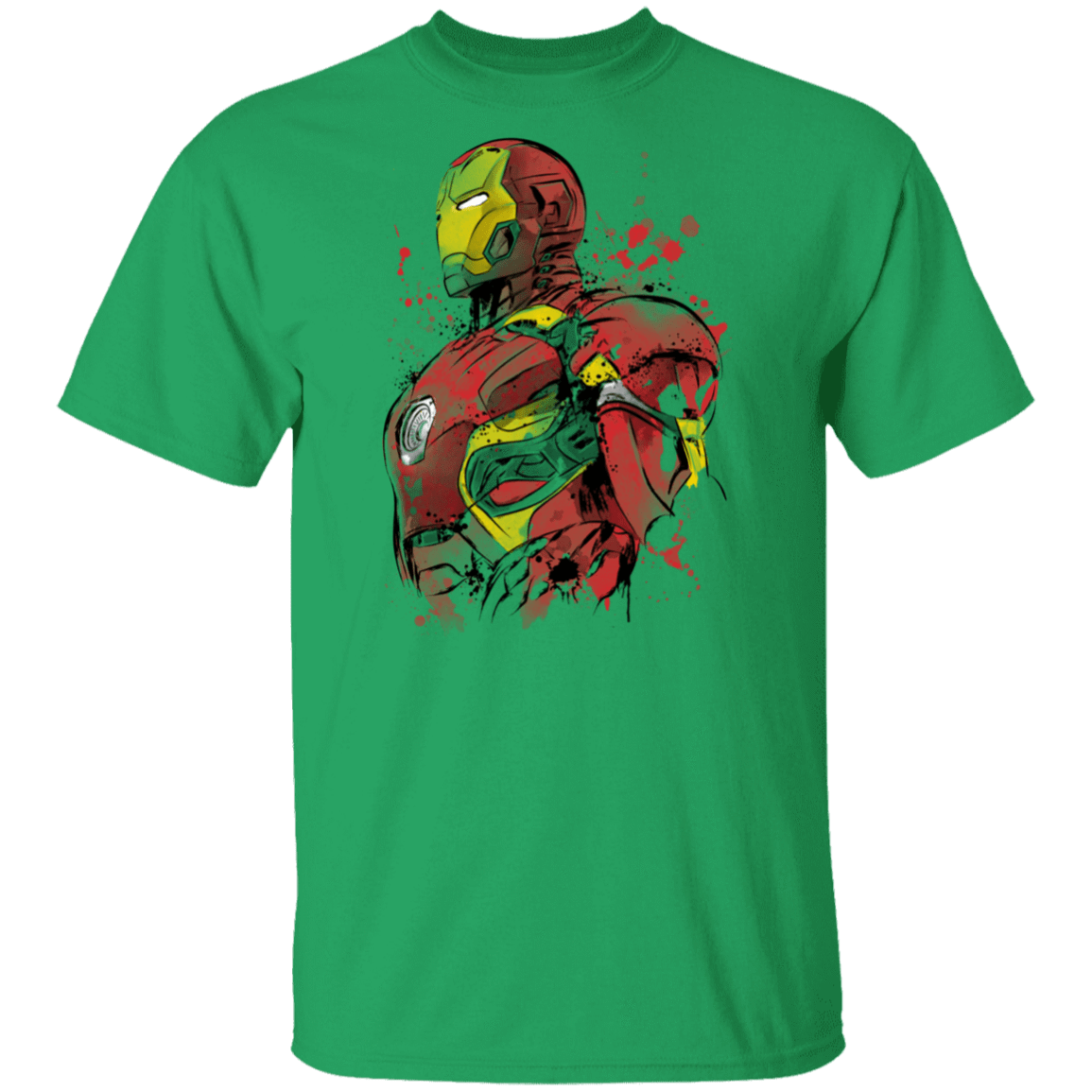 T-Shirts Irish Green / S Iron Watercolor T-Shirt