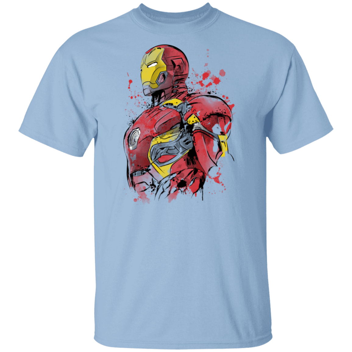 T-Shirts Light Blue / S Iron Watercolor T-Shirt