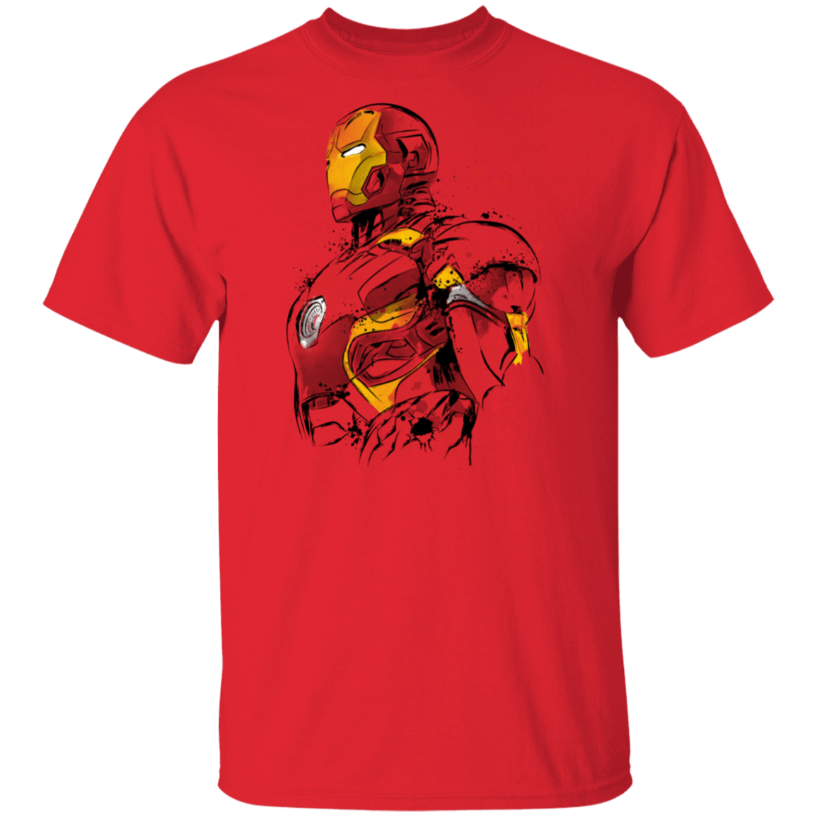 T-Shirts Red / S Iron Watercolor T-Shirt