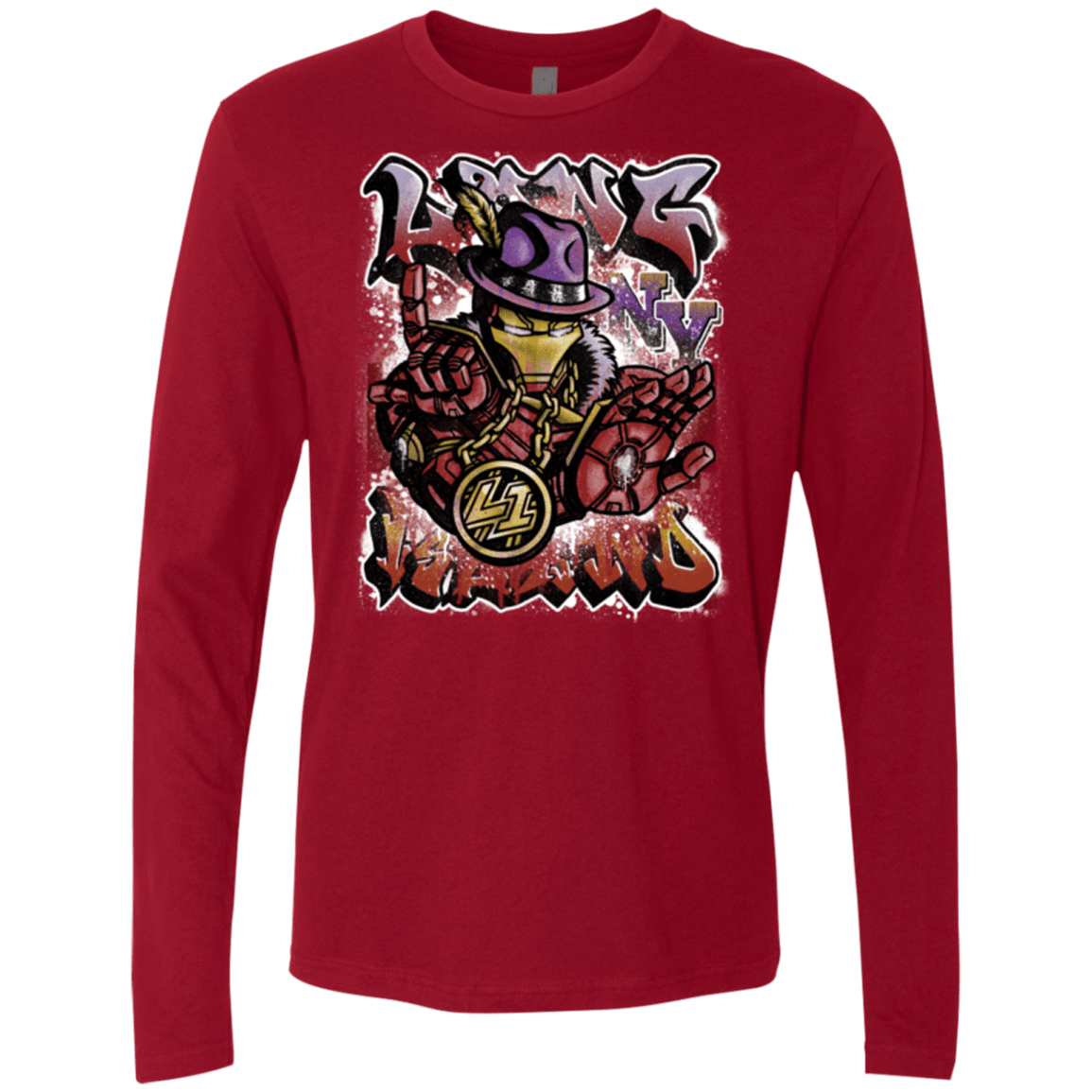 T-Shirts Cardinal / Small Ironman Long Island Men's Premium Long Sleeve