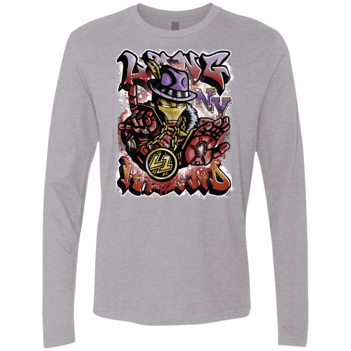 T-Shirts Heather Grey / Small Ironman Long Island Men's Premium Long Sleeve
