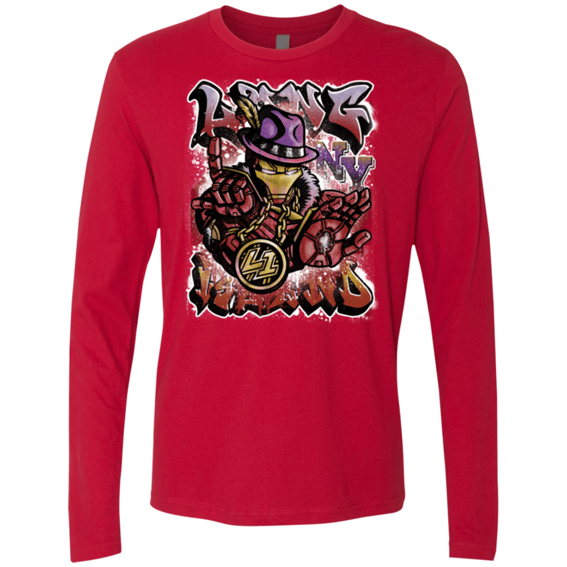 T-Shirts Red / Small Ironman Long Island Men's Premium Long Sleeve