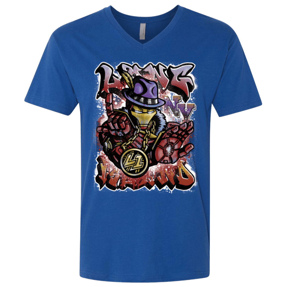 T-Shirts Royal / X-Small Ironman Long Island Men's Premium V-Neck