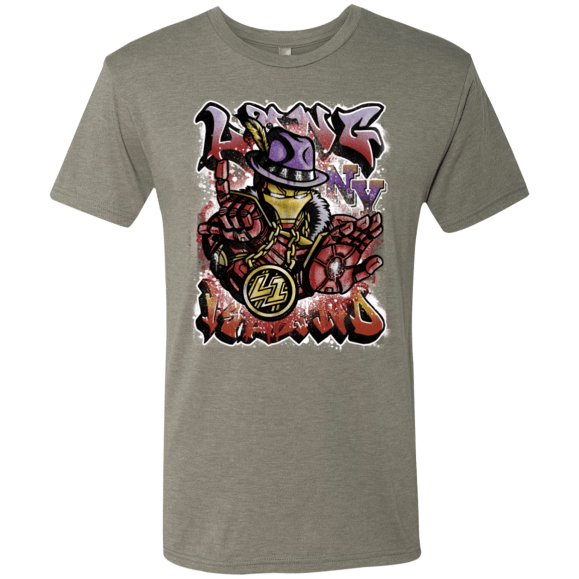 T-Shirts Venetian Grey / Small Ironman Long Island Men's Triblend T-Shirt