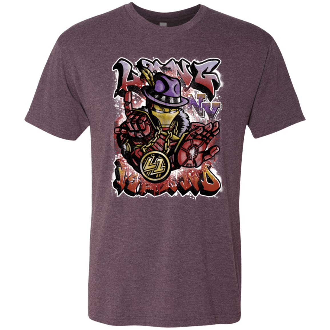 T-Shirts Vintage Purple / Small Ironman Long Island Men's Triblend T-Shirt