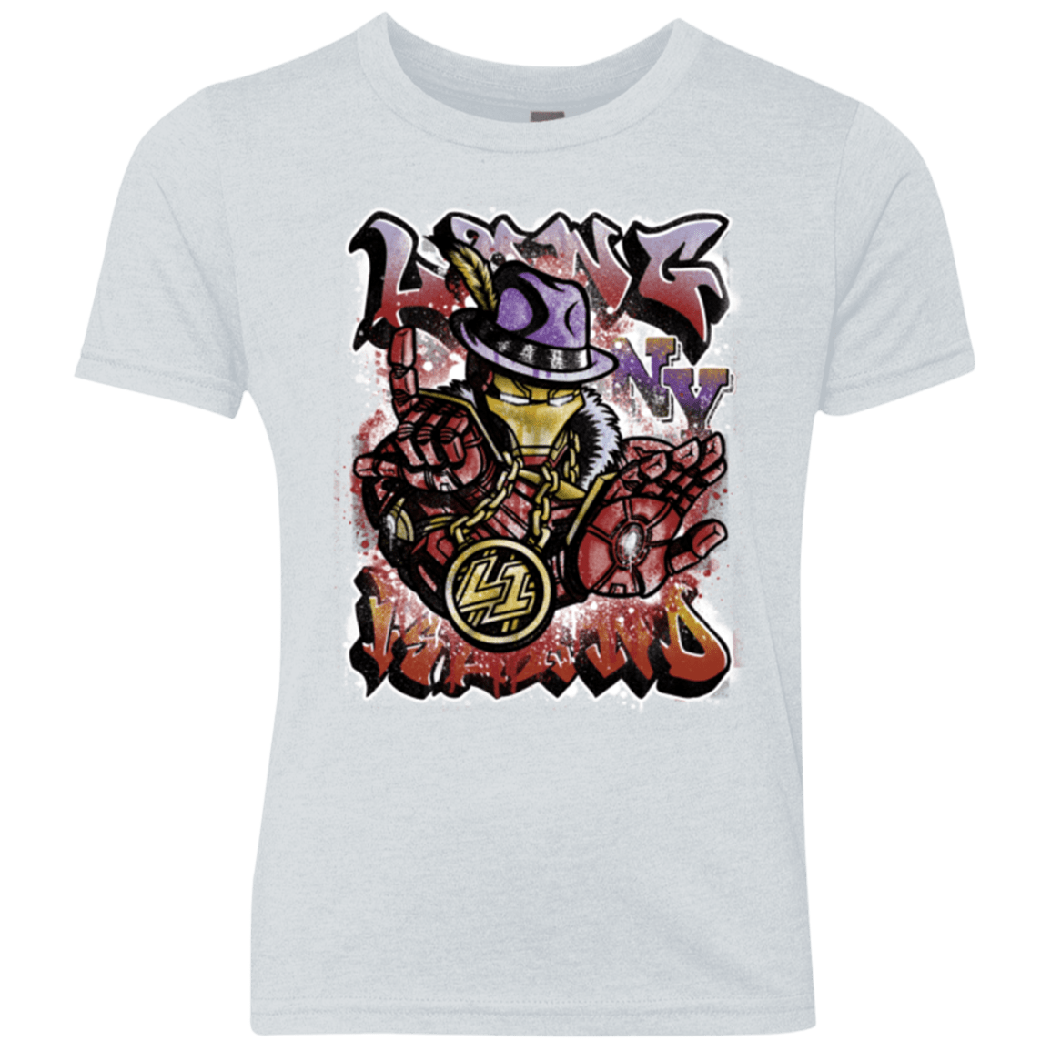 T-Shirts Heather White / YXS Ironman Long Island Youth Triblend T-Shirt