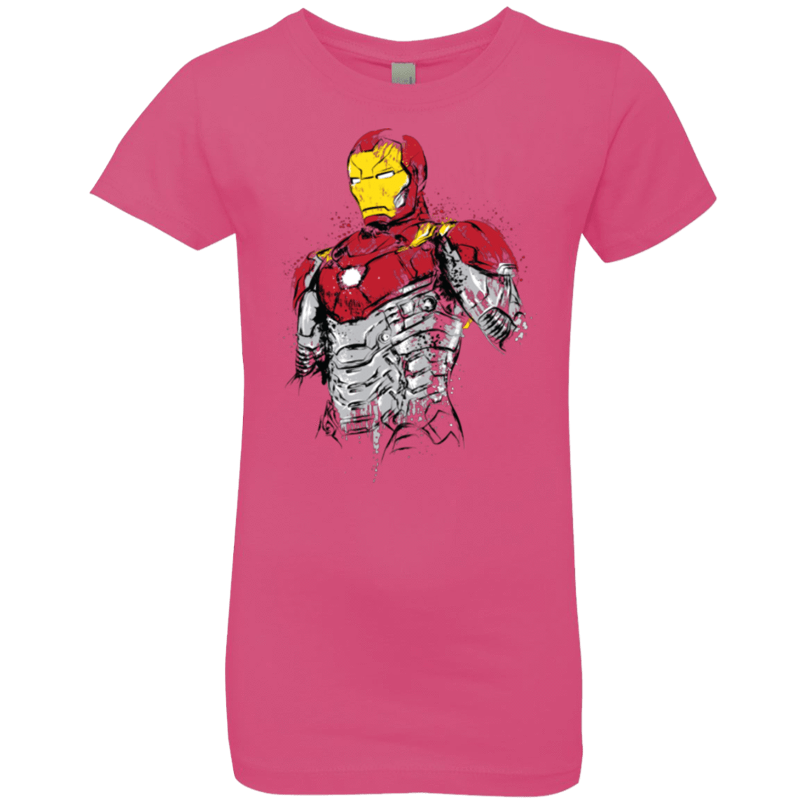 T-Shirts Hot Pink / YXS Ironman - Mark XLVII Armor Girls Premium T-Shirt