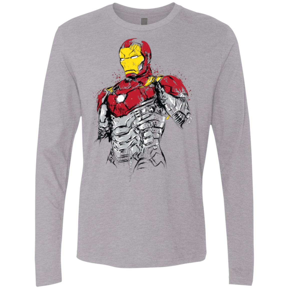 T-Shirts Heather Grey / S Ironman - Mark XLVII Armor Men's Premium Long Sleeve