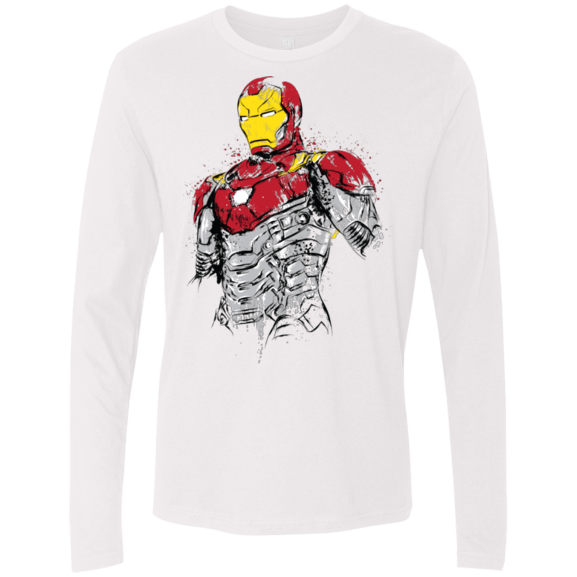 T-Shirts White / S Ironman - Mark XLVII Armor Men's Premium Long Sleeve