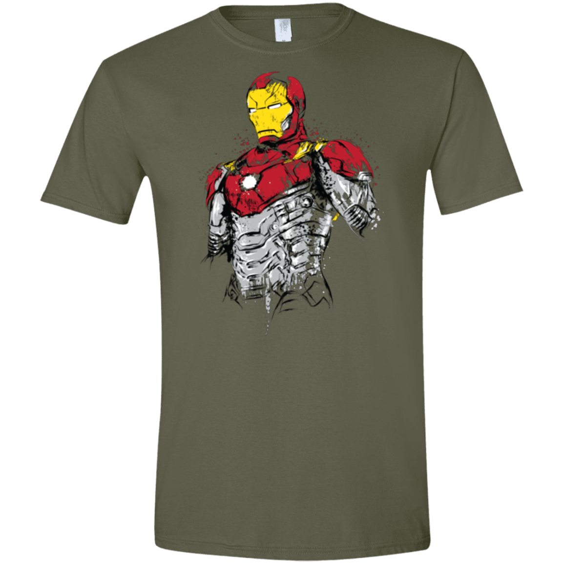 T-Shirts Military Green / S Ironman - Mark XLVII Armor Men's Semi-Fitted Softstyle