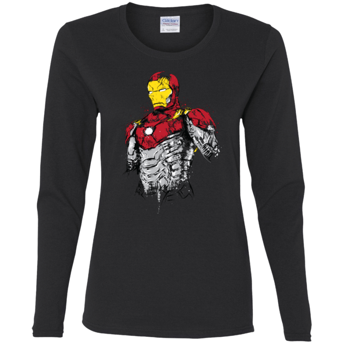 T-Shirts Black / S Ironman - Mark XLVII Armor Women's Long Sleeve T-Shirt