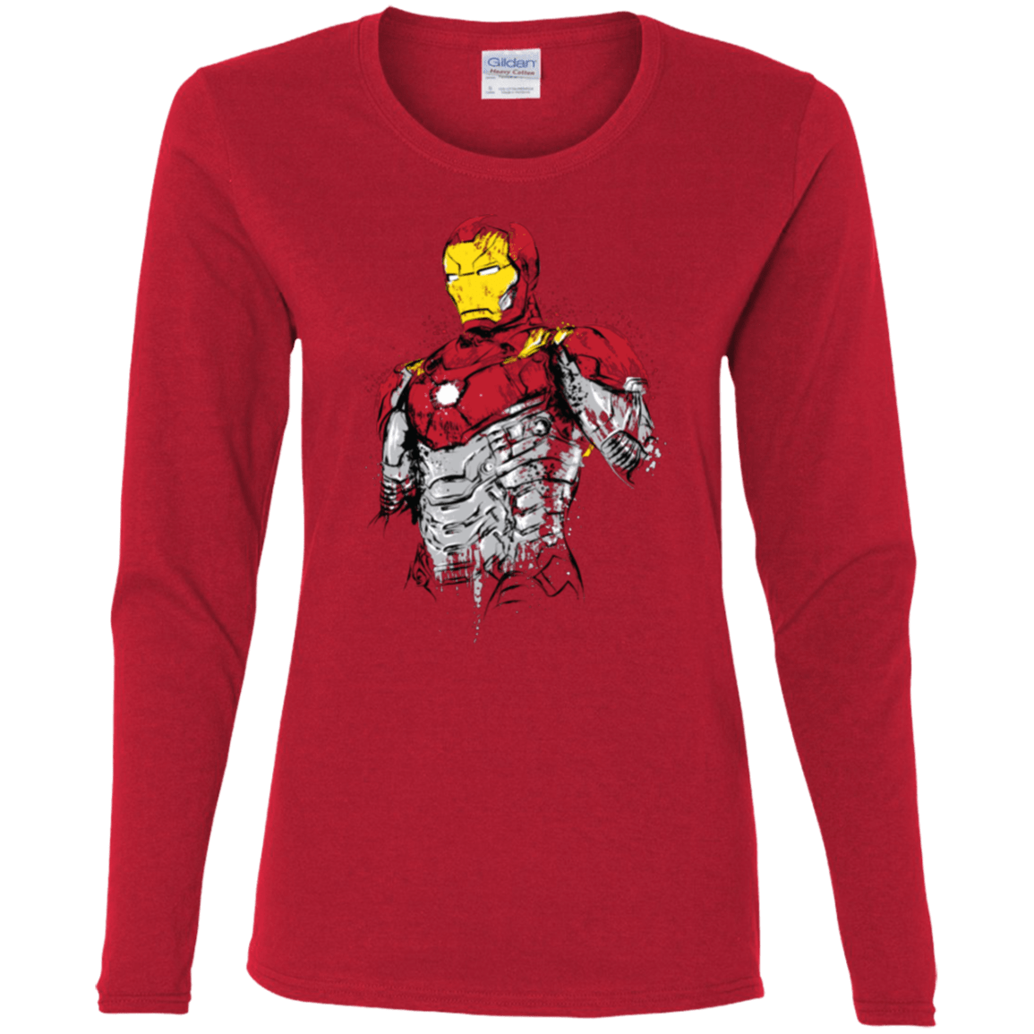 T-Shirts Red / S Ironman - Mark XLVII Armor Women's Long Sleeve T-Shirt