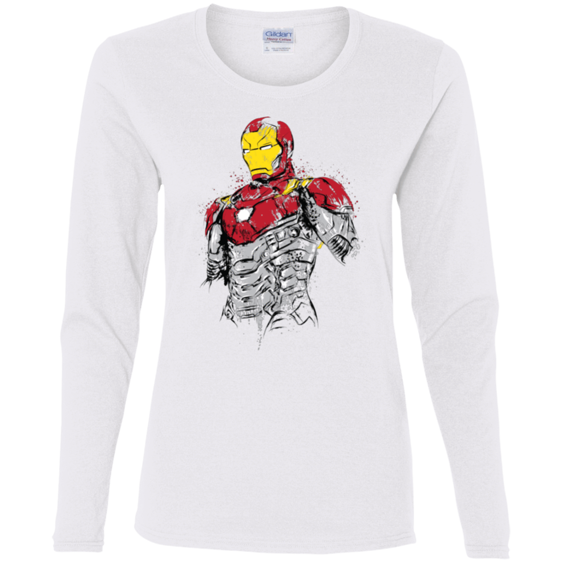 T-Shirts White / S Ironman - Mark XLVII Armor Women's Long Sleeve T-Shirt