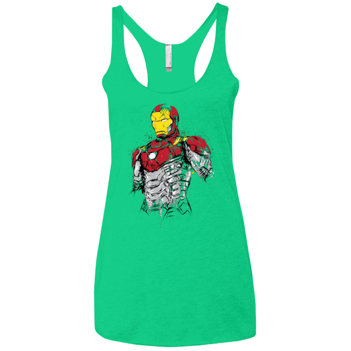 T-Shirts Envy / X-Small Ironman - Mark XLVII Armor Women's Triblend Racerback Tank
