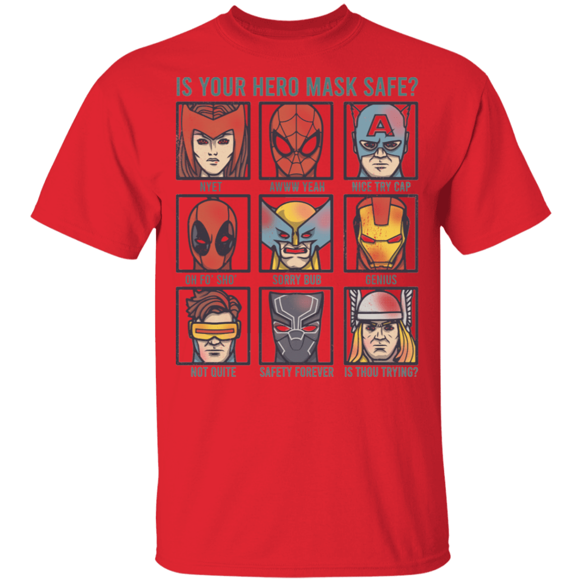 Is Your Hero Mask Safe Youth T-Shirt