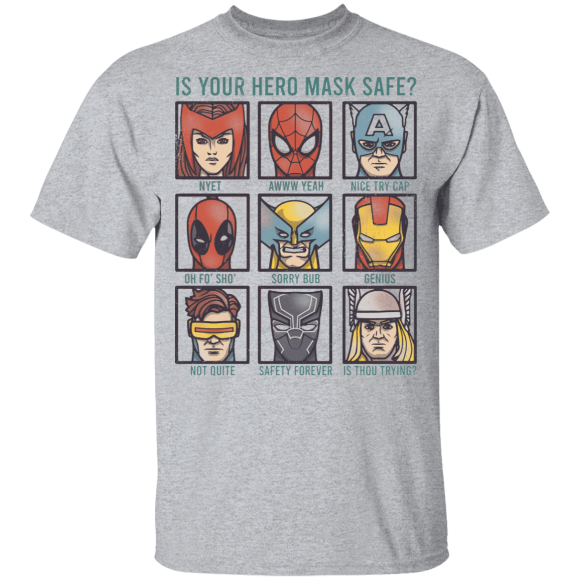 Is Your Hero Mask Safe Youth T-Shirt