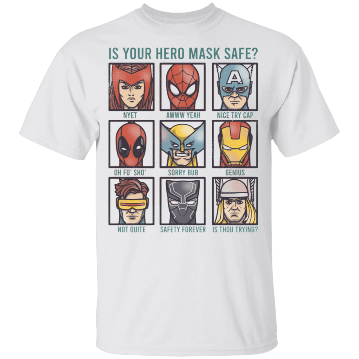 Is Your Hero Mask Safe Youth T-Shirt