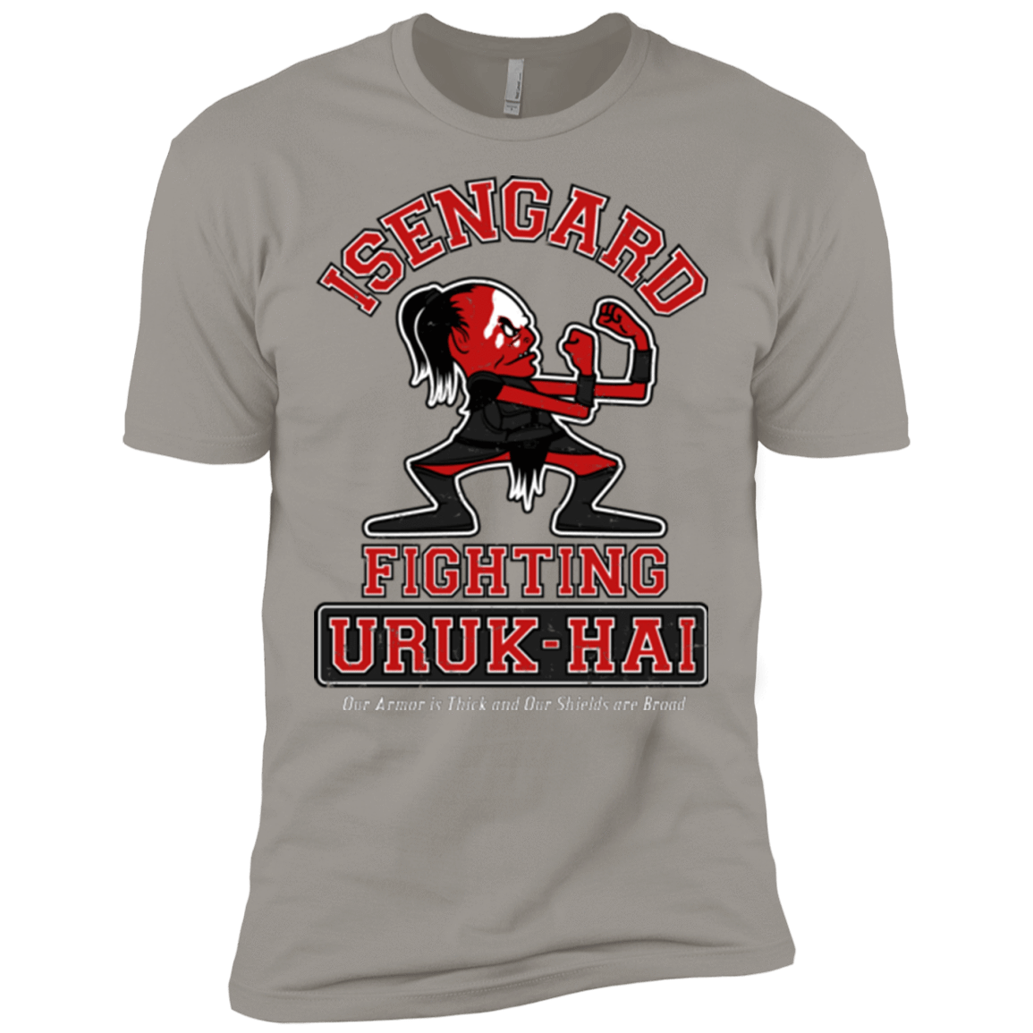 T-Shirts Light Grey / X-Small ISENGARD FIGHTING URUKHAI Men's Premium T-Shirt
