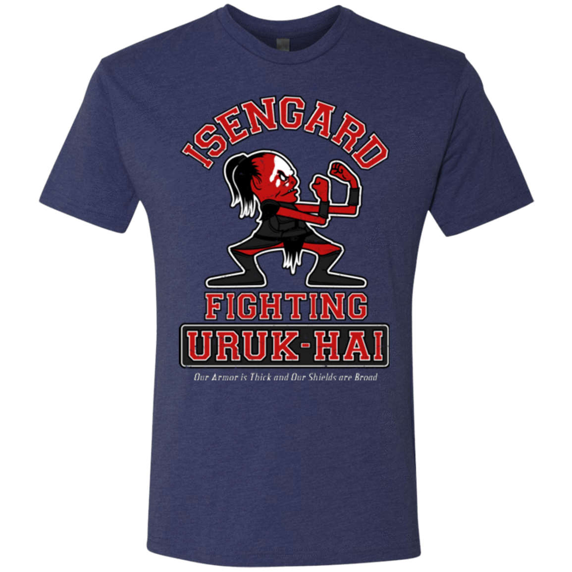 T-Shirts Vintage Navy / Small ISENGARD FIGHTING URUKHAI Men's Triblend T-Shirt