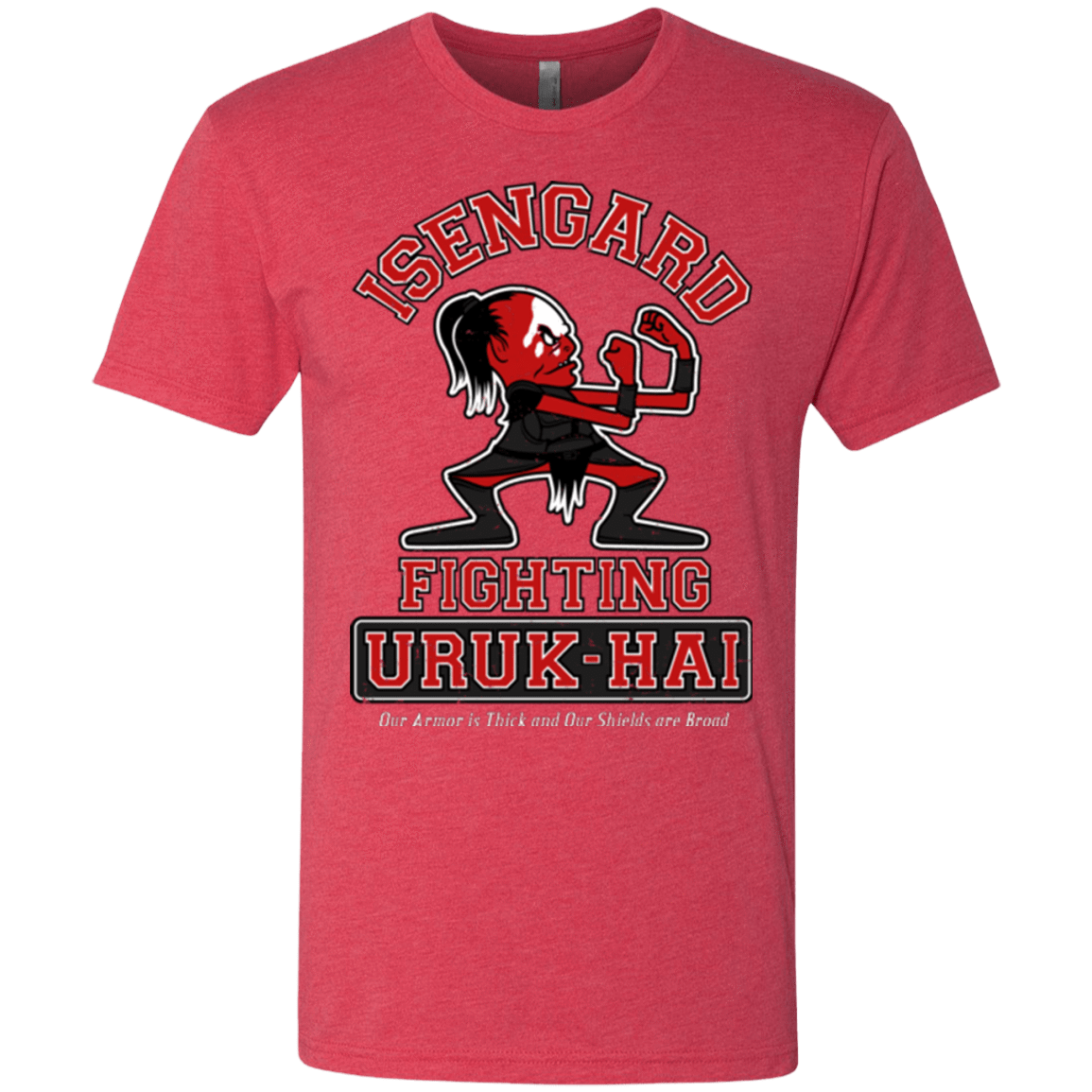 T-Shirts Vintage Red / Small ISENGARD FIGHTING URUKHAI Men's Triblend T-Shirt