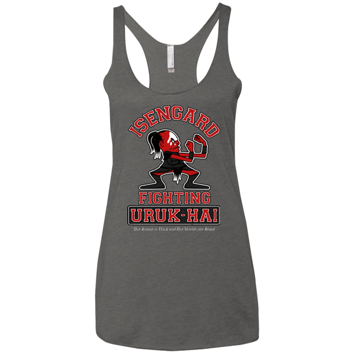 T-Shirts Premium Heather / X-Small ISENGARD FIGHTING URUKHAI Women's Triblend Racerback Tank
