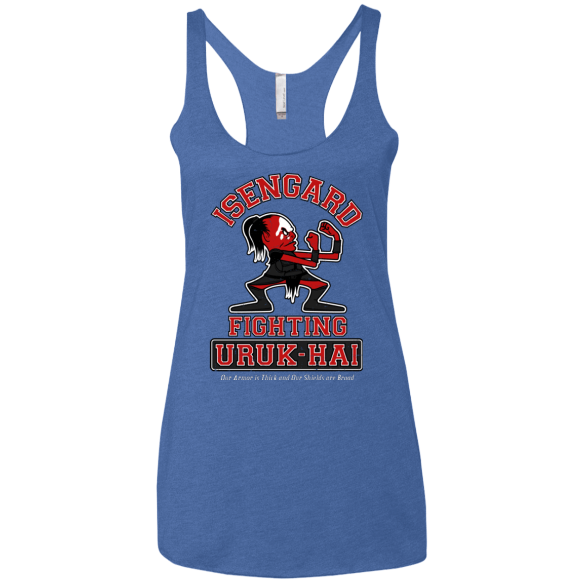T-Shirts Vintage Royal / X-Small ISENGARD FIGHTING URUKHAI Women's Triblend Racerback Tank