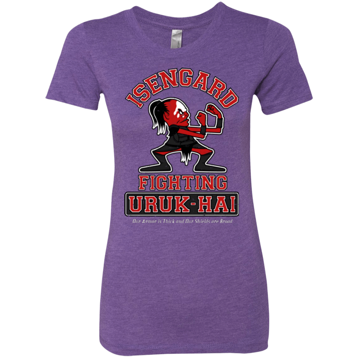 T-Shirts Purple Rush / Small ISENGARD FIGHTING URUKHAI Women's Triblend T-Shirt