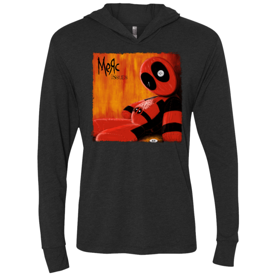 T-Shirts Vintage Black / X-Small Issues Triblend Long Sleeve Hoodie Tee